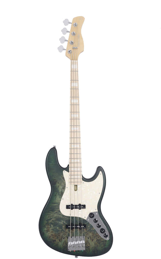 Er V7 Swamp Ash Reissue-4 Tgr.S Trans Green Satin