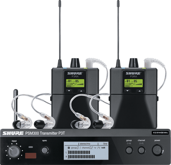 Shure P3Tera215Twp-H20-Twinpack Psm300 Pro Bande H20