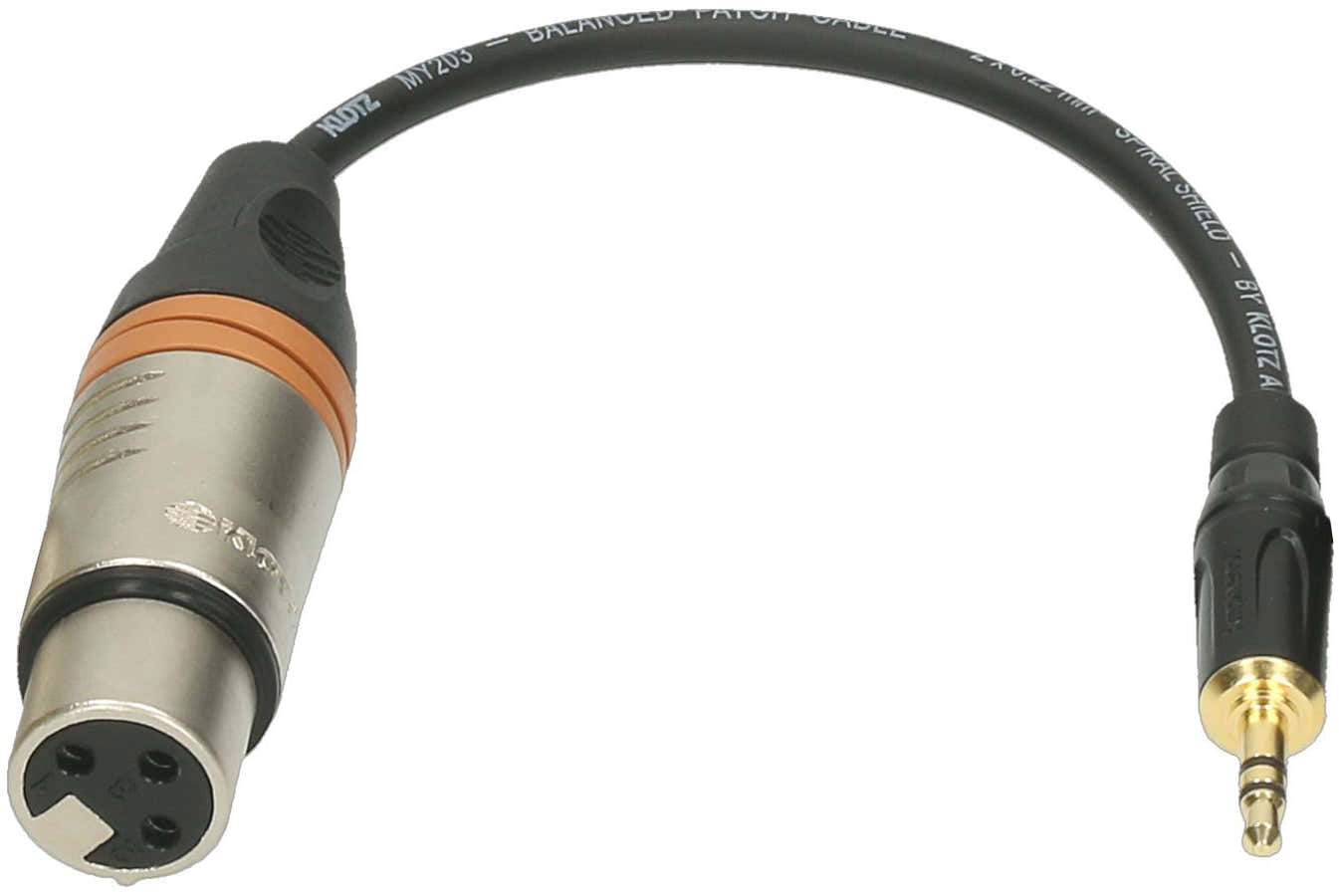 XLR-FP3.5 XLR F-jack 3,5 St. Adapt. 0,2M Xlr3P F - Jack 3P 6,35Mm