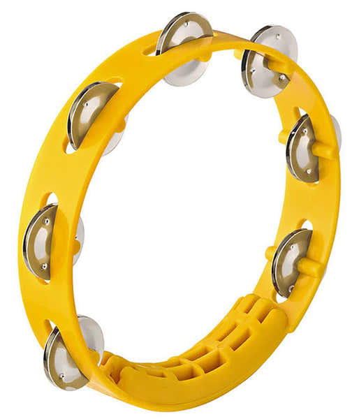 Nino Tambourin - 8" - 1 Rangee De Cymbalettes - Jaune