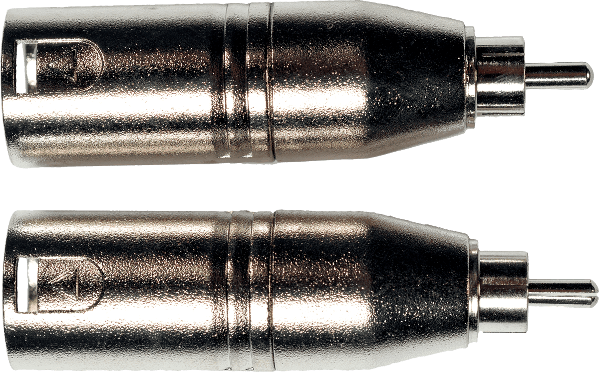 Adaptateur RCA Male XLR Male - Lot de 2