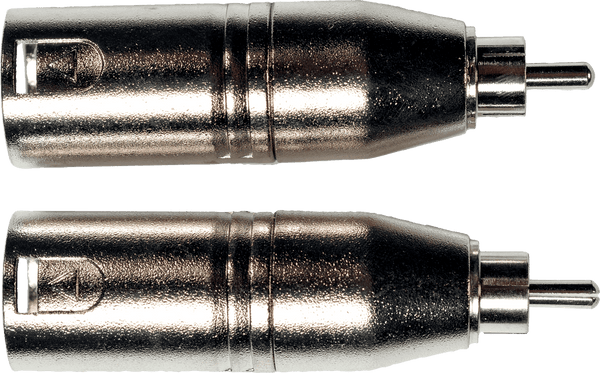 Adaptateur RCA Male XLR Male - Lot de 2