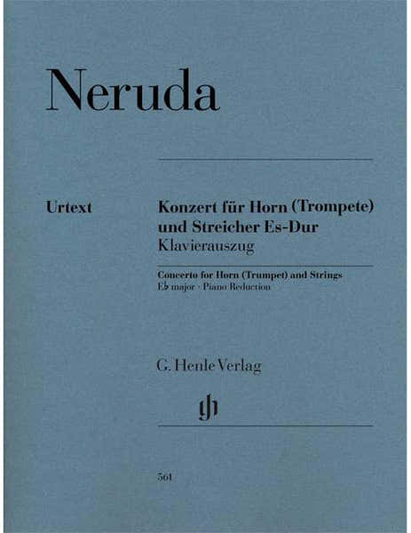 Henle Verlag Neruda - Concerto For Horn (trumpet) And Strings E Flat Major - Houn (trompette) et Strings