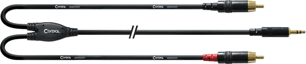 Cordial Câble Y Bretelle Minijack/RCA 6 M