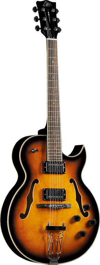 Jazz hollowbody single cut Sunburst
