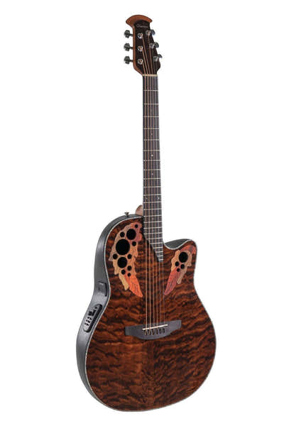Ovation Celebrity Elite Plus Mid Cutaway Dark Tiger Eye CE44P-TGE-G