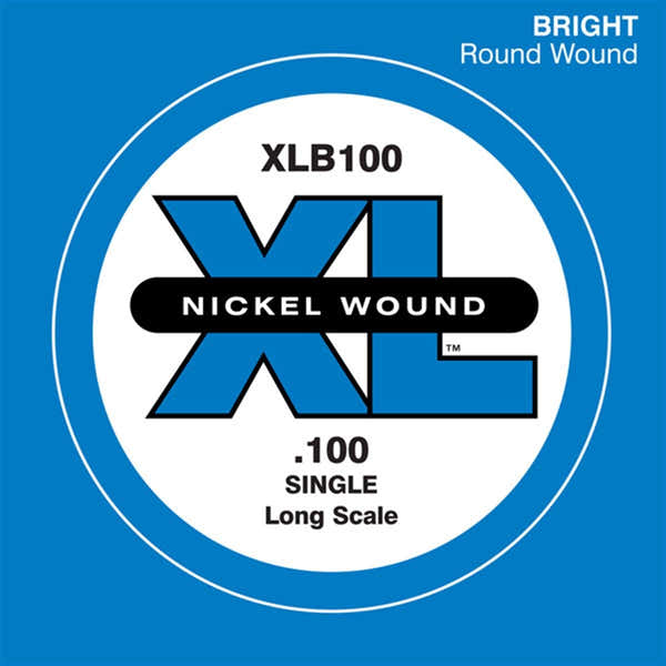 D'ADDARIO XLB100 Nickel Wound Single String Long Scale 100