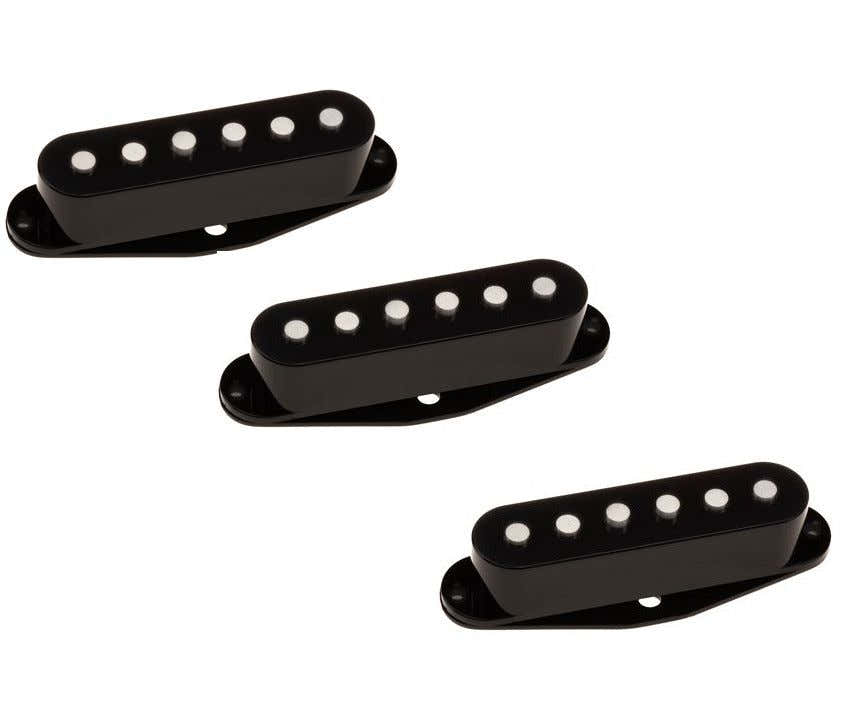 DM2001BK Capot pour Simple Bobinage Noiseless Set 3 Pièces Noir