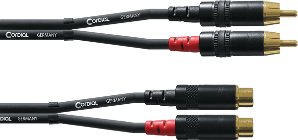 Cordial Câble Audio RCA Mâle/femelle 3 M