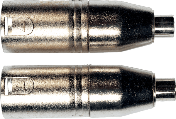 Adaptateur RCA Fem.em. XLR Male - Lot de 2
