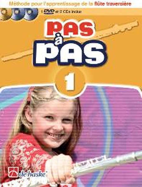 Dehaske Pas A Pas Flute Traversiere Vol.1 + 2 CD et DVD