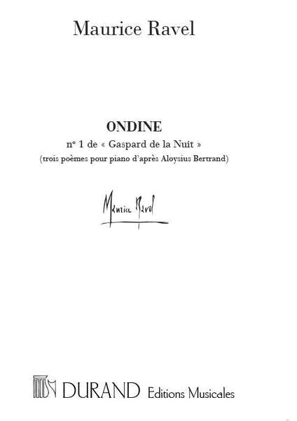 RAVEL M. - ONDINE - PIANO