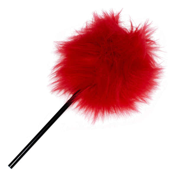 209RED - Batte Fourrure Rouge - Tige Noir