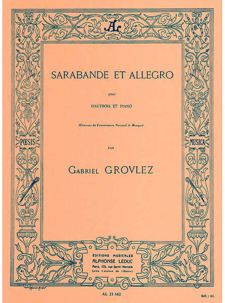 Sarabande et Allegro pour Hautbois et Piano