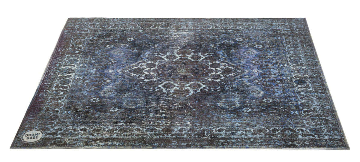 VP185-BLU Tapis Vintage Persian 1.85 X 1.60M Antidérapant Blue