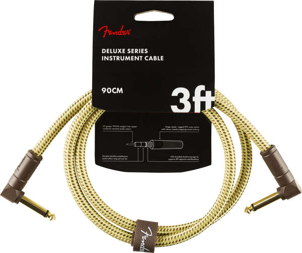 Fender 90cm Deluxe Instrument Cable Tweed