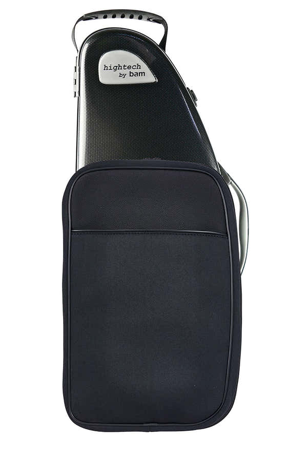 Étui Saxophone Alto Hightech + Poche - Noir Carbone