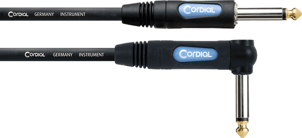 Cable Guitare Jack 1,5M Droit/Coud
