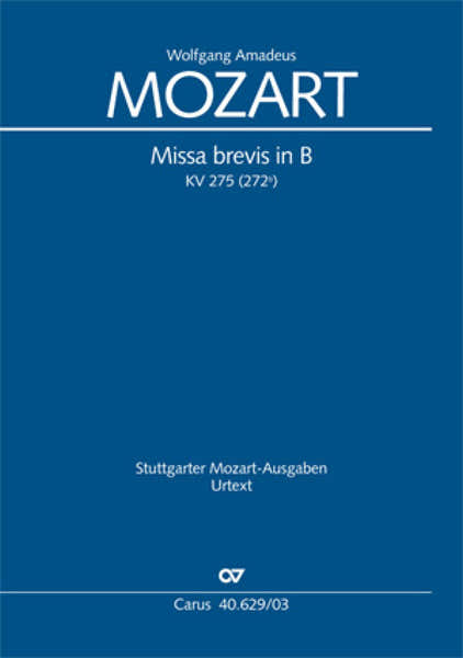 Mozart W.a. - Missa Brevis In B KV 275 (272B) - Vocal Score