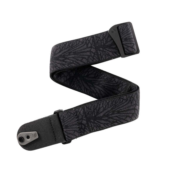 Pad Lock Woven Guitar Strap Lightning Black Tubular