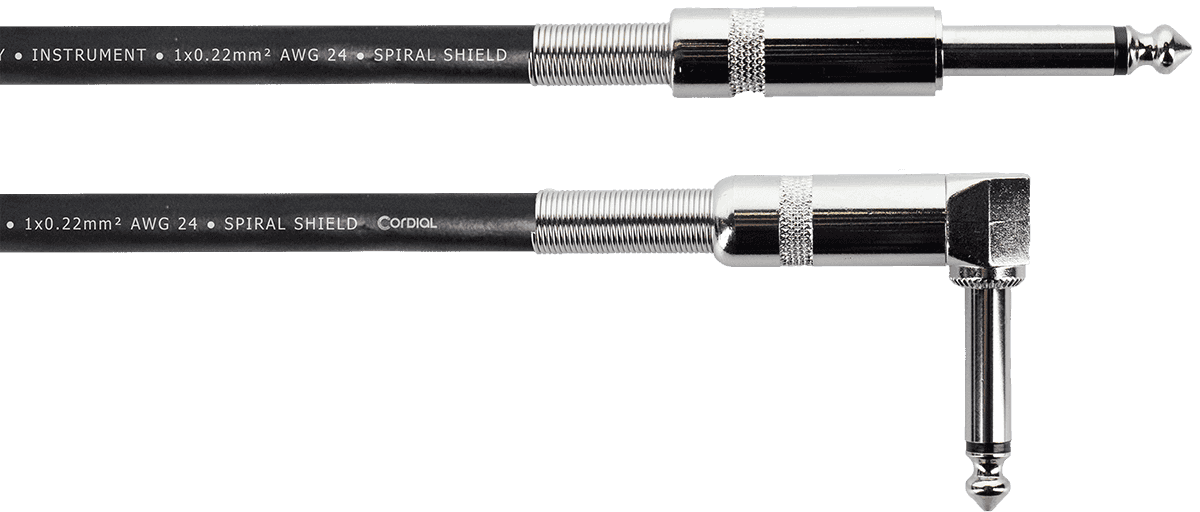 Cable Guitare Jack 1,5 M Droit/Coud