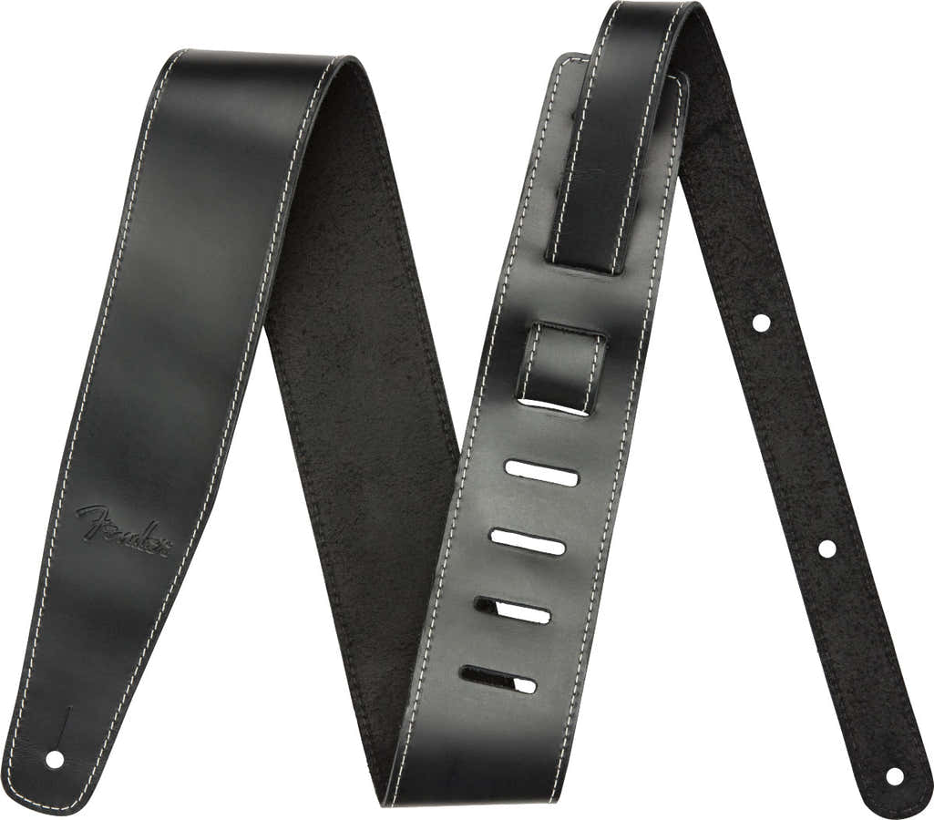 Broken-In Leather Strap Black 2.5