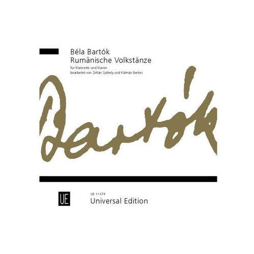Universal Edition Bartok B. - Rumanische Volkstanze - Clarinette et Piano
