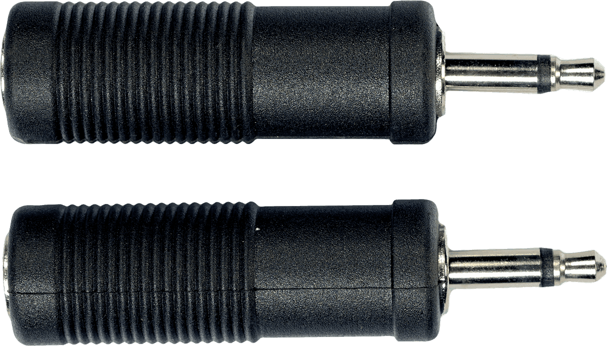 AD05 Adaptateur Jack Male 3.5 MM Jack Fem. 6.35 MM - Lot de 2