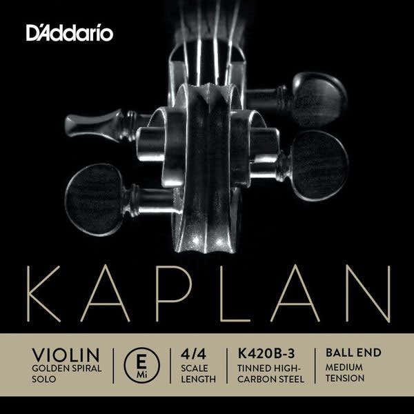4/4 Kaplan Corde Mi Medium/acier PLEIN-a Boule
