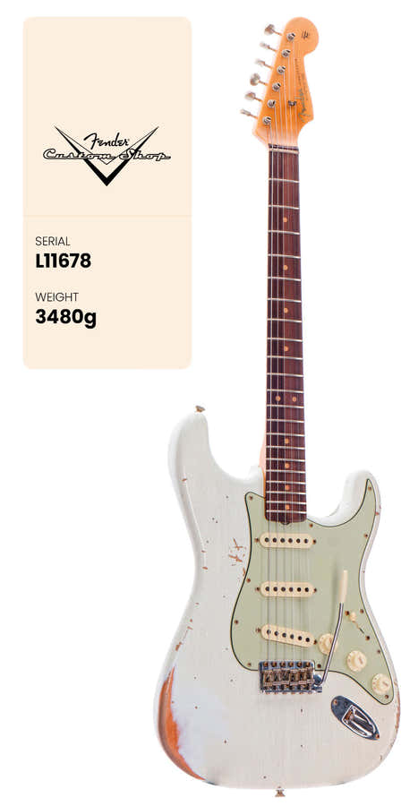 CS Stratocaster L-series LTD Heavy Relic Aged Olympic White