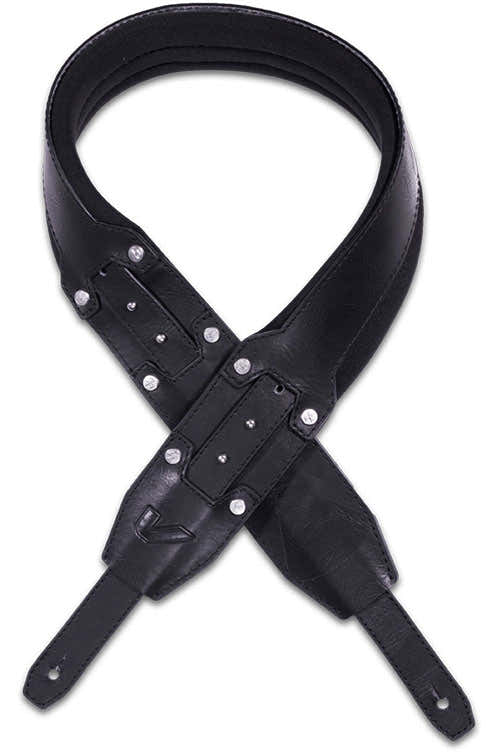 Recoil David Ellefson Signature - Courroie 9 cm néoprène et cuir vegan - Black