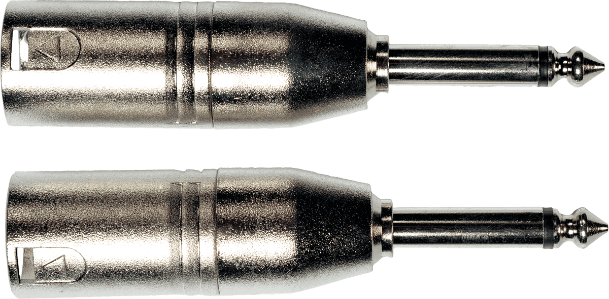 Adaptateur Jack Male XLR Male - Lot de 2