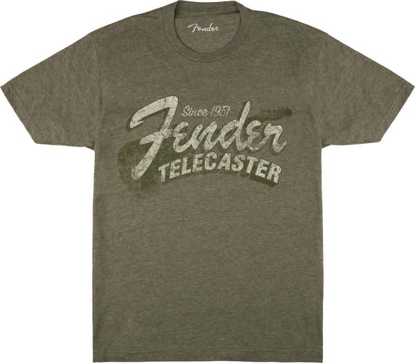 Fender "L" Since 1951 Telecaster T-Shirt Military Heather Green