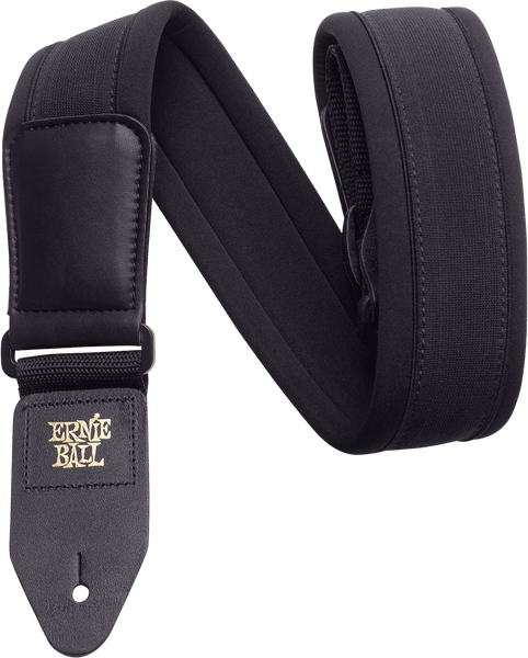 Ernie Ball Sangle Noire Confort Neoprene Rembourree