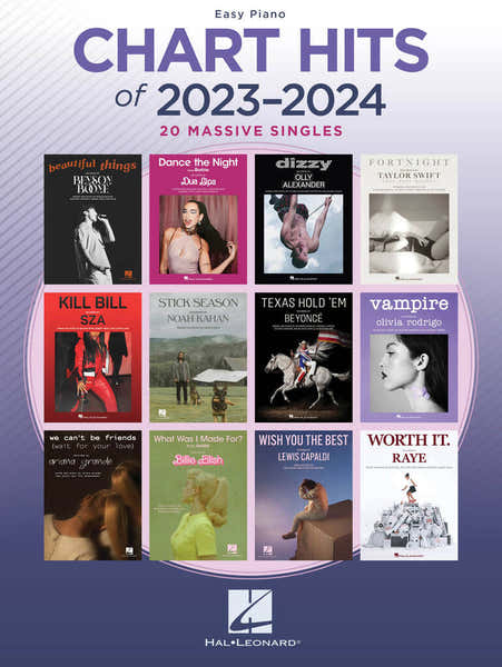 Hal Leonard Chart Hits Of 2023 - 2024 (piano)