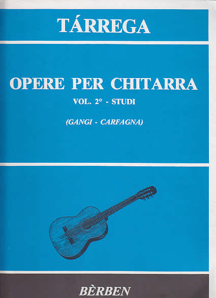 Berben Tarrega Francisco - Opere Per Chitarra Vol.2 Studi - Guitare
