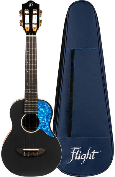 Flight Iris Concert Ukulele - Black