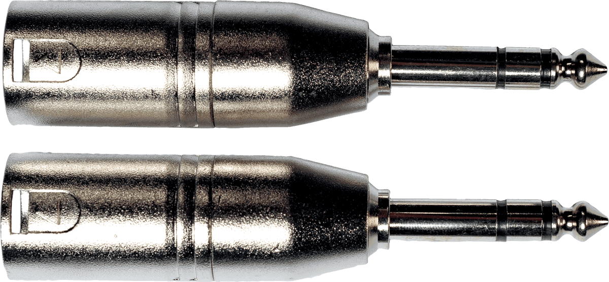 Adaptateur Jack 6,35 Mm Stro Male Xlr Male - Lot De 2