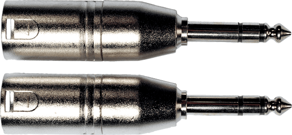 Adaptateur Jack 6,35 Mm Stro Male Xlr Male - Lot De 2
