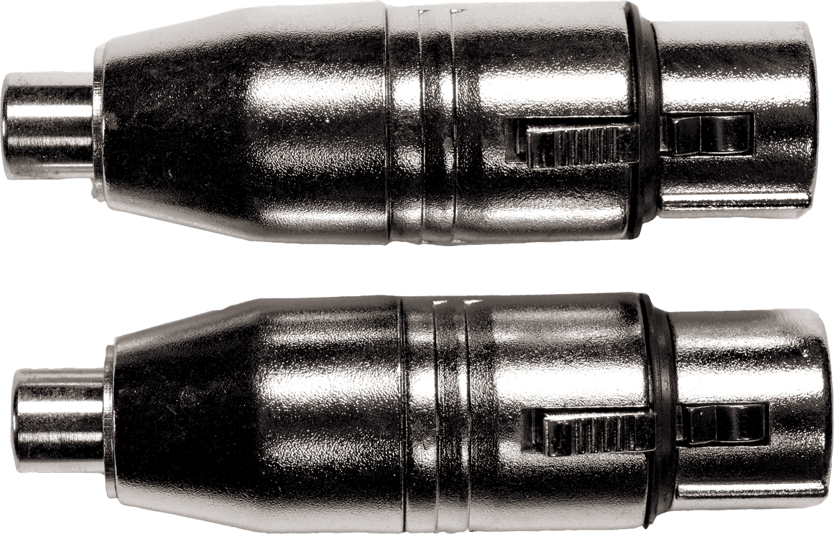 Adaptateur RCA Fem. XLR Fem. - Lot de 2