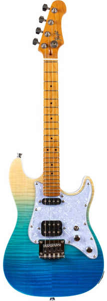 Flight Pathfinder Tenor Electric Ukulele - Trans Blue