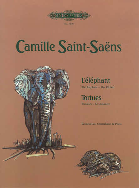 Edition Peters SAINT-saens Camille - The Elephant / Tortoises - Double Bass And Piano