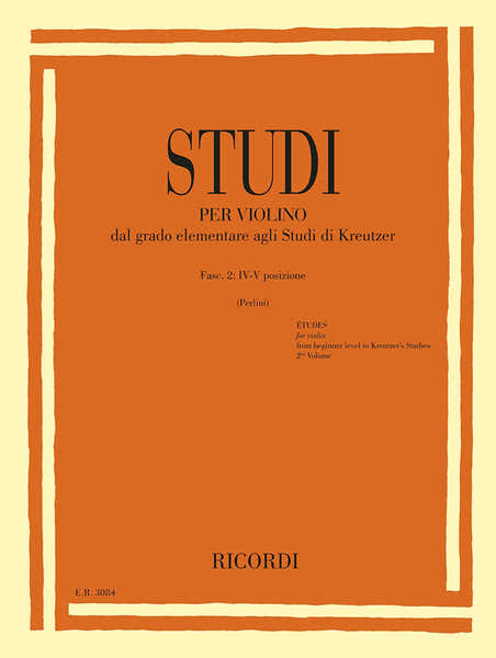 Ricordi Studi Per Violino - Fasc. Ii: IV-v Posizione