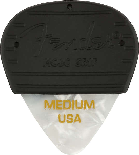 Fender Mojo Grip Picks Celluloid Medium 3-pack White Moto