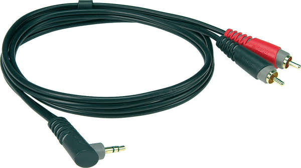 Klotz AY7A0100 Mini Jack Coude - 2 RCA 1 M