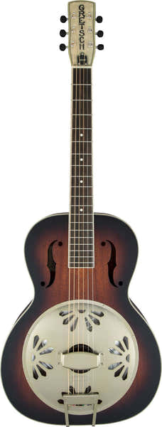 Gretsch Guitars G9240 Alligator Round-Neck Biscuit Cone Resonator 2-Color Sunburst
