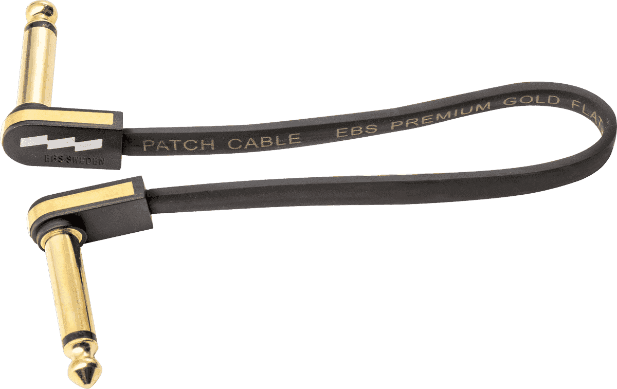 Câble de Patch Guitare 18 CM Compact Or