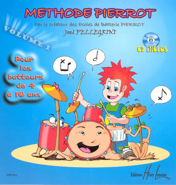 Lemoine Méthode Pierrot Vol.1 Batterie - Pellegrini