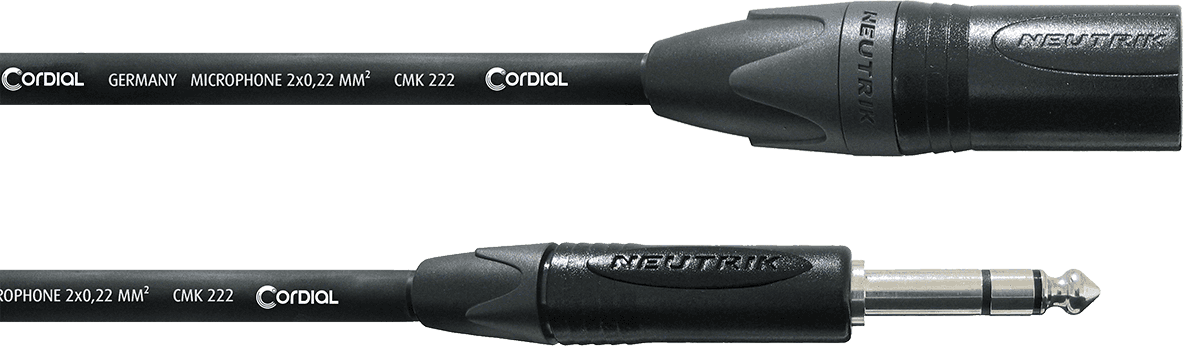 Cable XLR Male/jack 2,5M