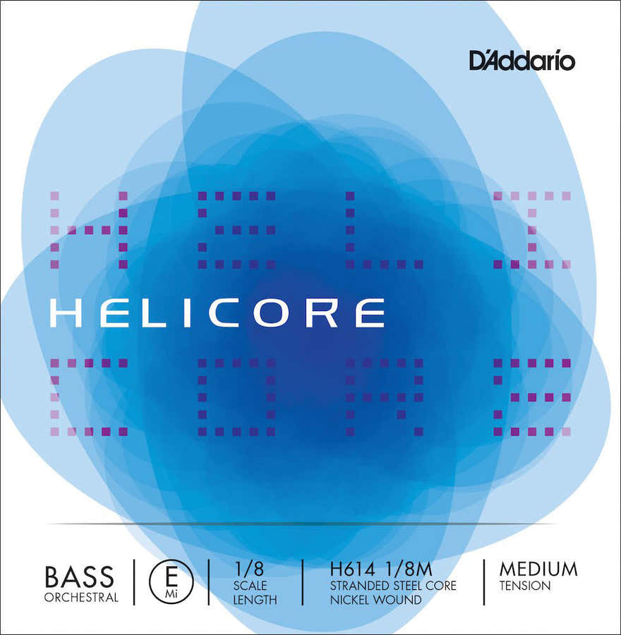 H614-1/8M Set De Cordes Contrebasse E Medium (805MM)